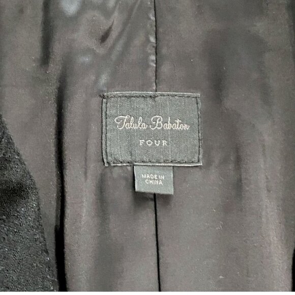 Aritzia Talula Babaton Black Wool Single Breasted Boyfriend Blazer - 4 - Picture 6 of 7